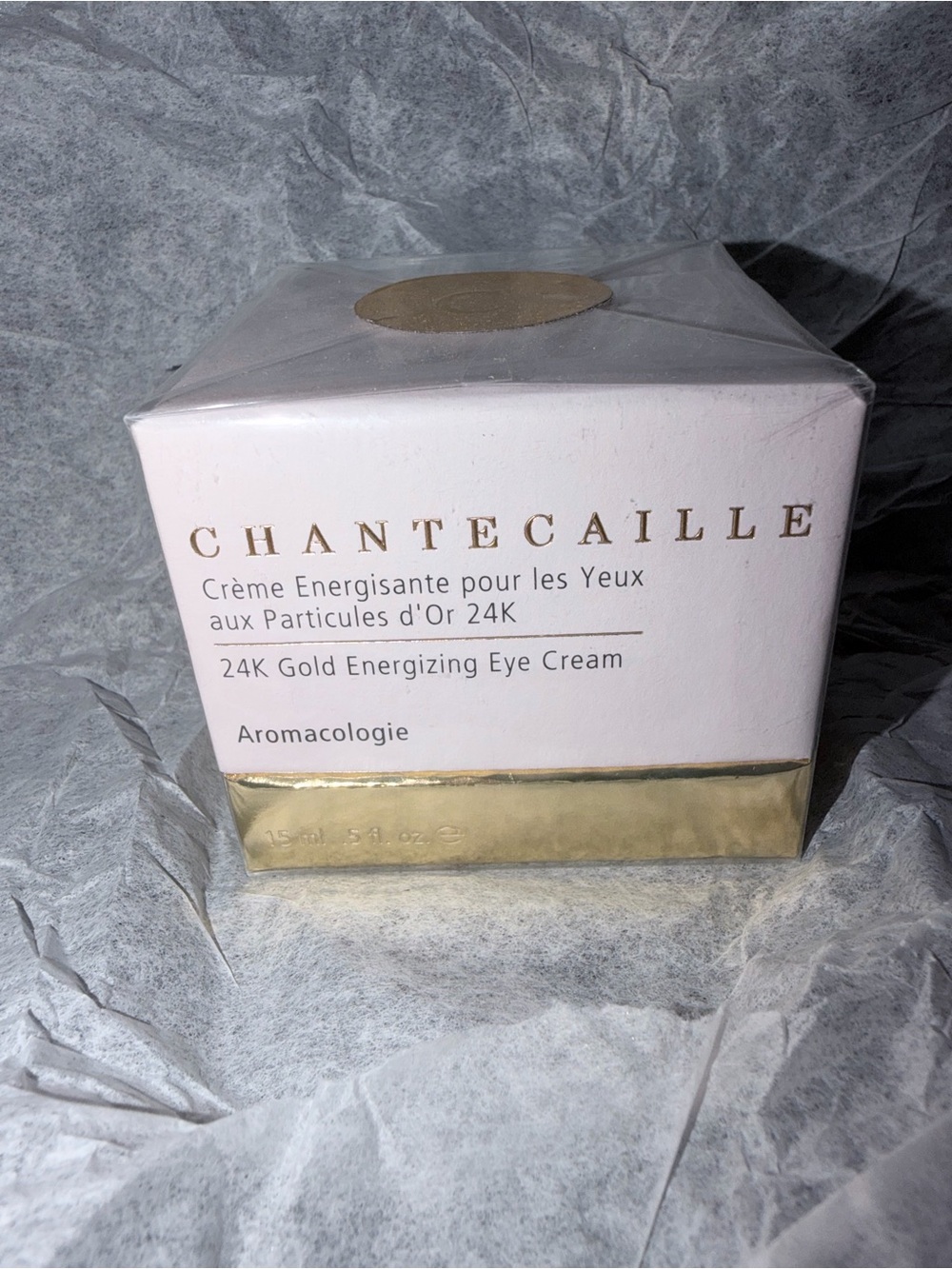 Chantecaille 24K Gold Energizing Eye Cream – White & Gold